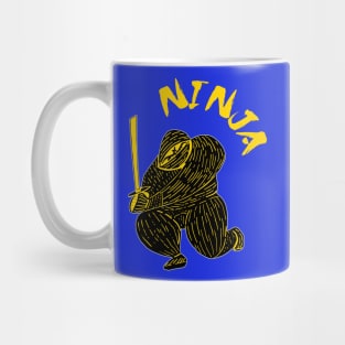 Ninja Crouching in the Sun Mug